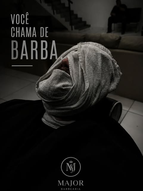 Barboterapia com toalha quente